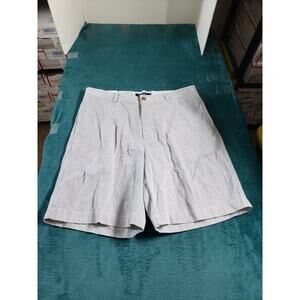 Sonoma Shorts Size 38 Mens Blue Striped Stretch Preppy Work Bermuda Preppy NWT